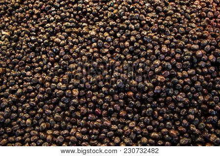 Turkish Style Prepared Olives In The Market Stands