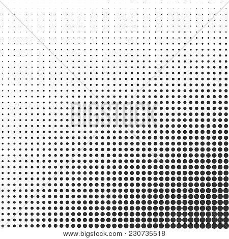 Halftone Gradient Effect Background. Vector Dotted Template