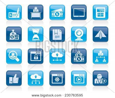 Business And Office Equipment Icons - Vector Icon Set 3