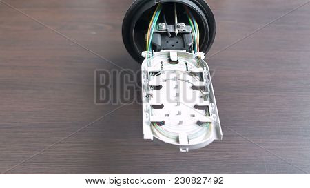 Fiber Optical Network Cables Patch Panel And Switch