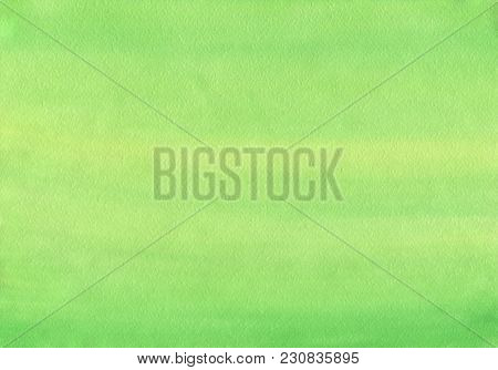 Clean Green Watercolor Background Uniform Mixing Of Cadmium Lemon And Yellowish Green