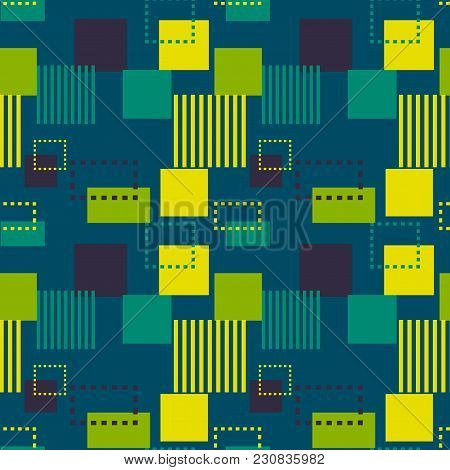 Structure Collapse Seamless Pattern. Suitable For Screen, Print And Other Media.