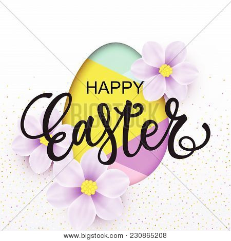 Happy Easter Card Design.