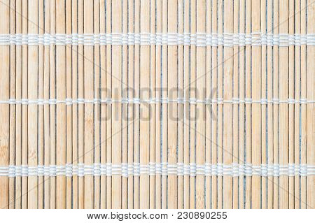 Closeup Surface At Wooden Mat Textured Background