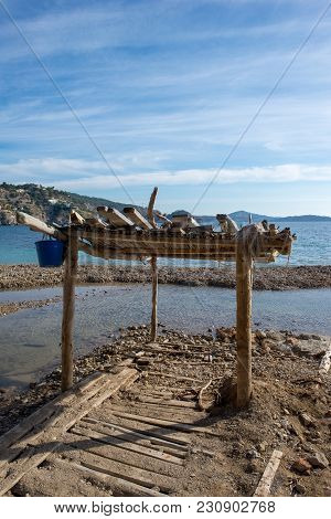 Ses Boques Beach On The Island Of Ibiza