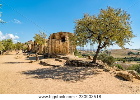 Archaeological Park Of The Valley Of The Temples In Agrigento, Sicily, Italy