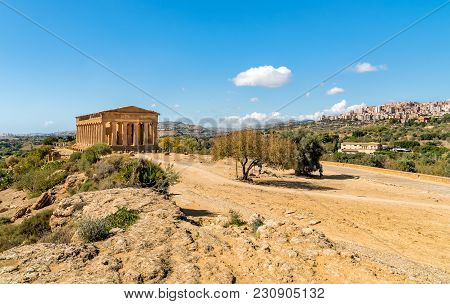 Archaeological Park Of The Valley Of The Temples In Agrigento, Sicily, Italy