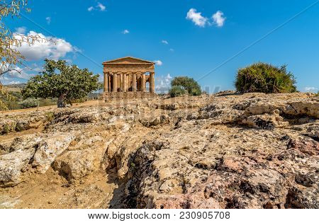 Archaeological Park Of The Valley Of The Temples In Agrigento, Sicily, Italy