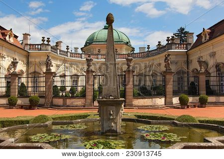 Buchlovice, Czech Republic, July 15, 2015: Buchlovice Castle