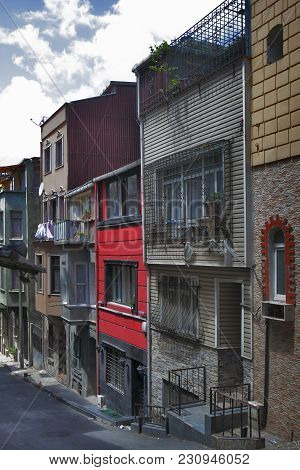 Istanbul Turkey 05 July 2017 Old House In Municipality Of Belediye In Istanbul.