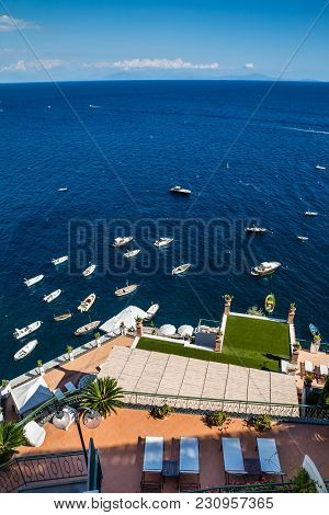 Swimming Pool On Amalfi Coast - Salerno, Campania, Italy, Europe