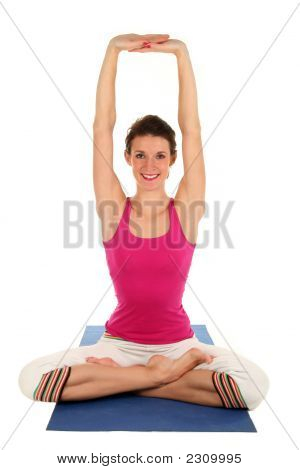 Frau üben Yoga