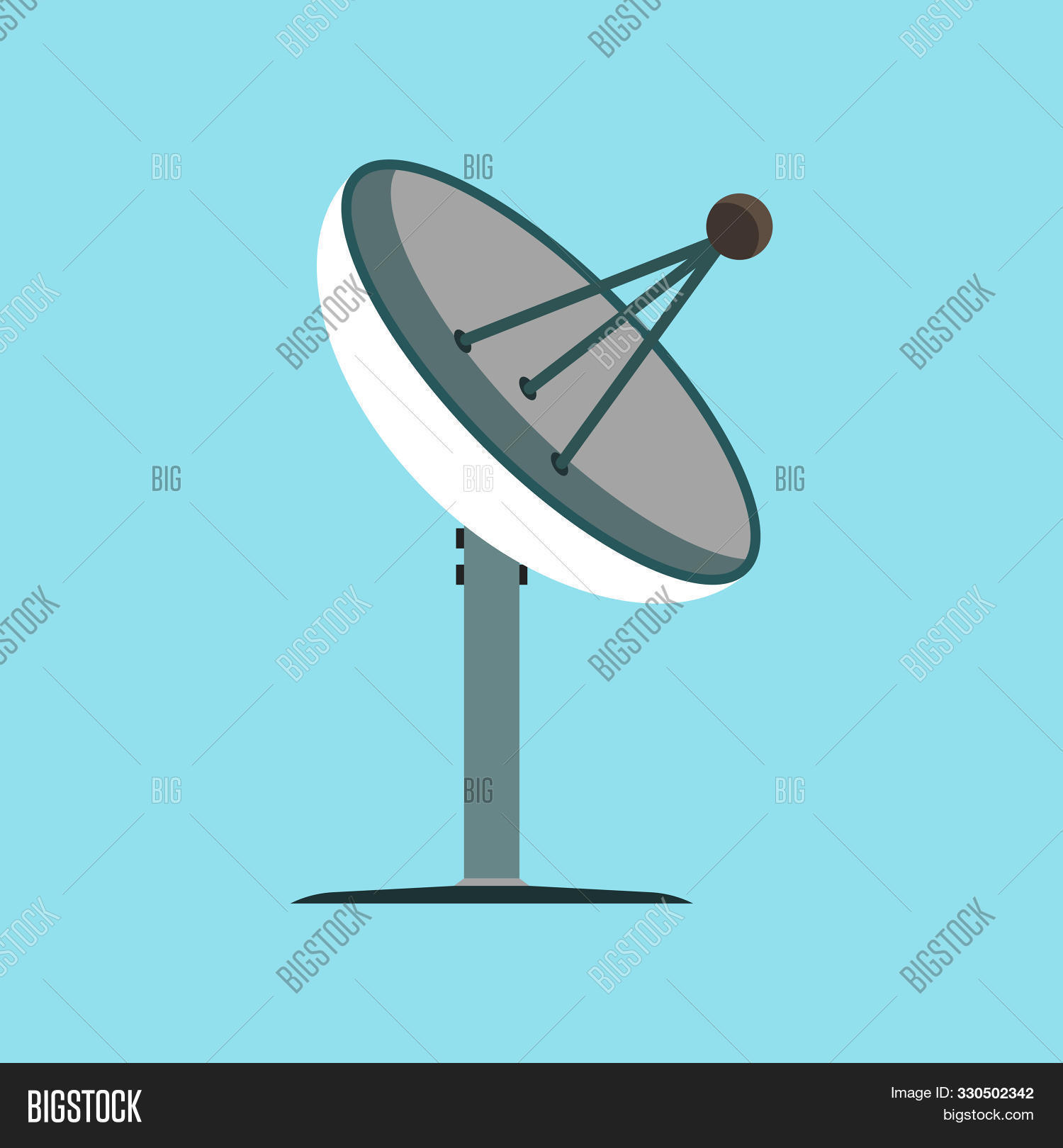 Satellite Antenna Vector & Photo (Free Trial) | Bigstock