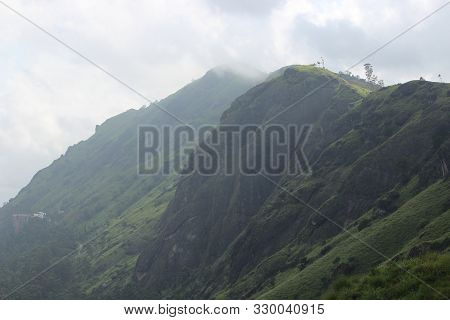 Panorama Over The Green Lush Tea Plantations In Munnar, India