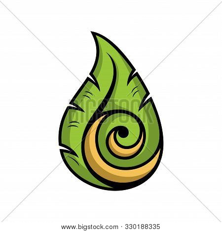 Abstract Leaf Template Logo Vector Illustration, Leaf Abstract