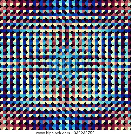 Geometric Abstract Pattern In Low Poly Style.