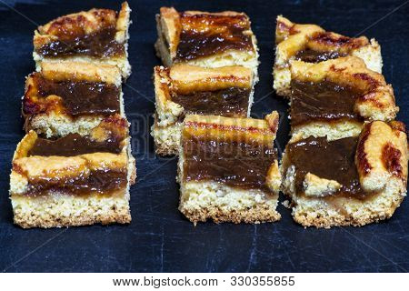 Homemade Crostata, Ttraditional Italian Baked Fruit Tart Or Pie - For Holydays And Thanksgiving Day 