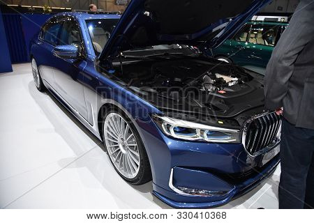 Geneva, Switzerland - March 06, 2019: Bmw Alpina B7 - Geneva International Motor Show 2019