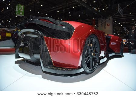 Geneva, Switzerland - March 05, 2019: Engler F.f Superquad - Geneva International Motor Show 2019