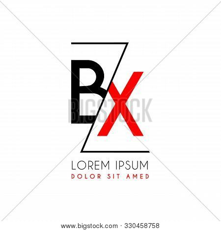Bx Logo Letter Separated By A Black Zigzag Line