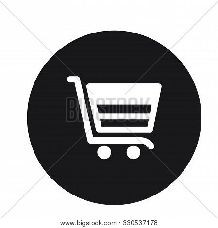 Cart Plain Shopping Trolly Icon Vector Illustration For Web