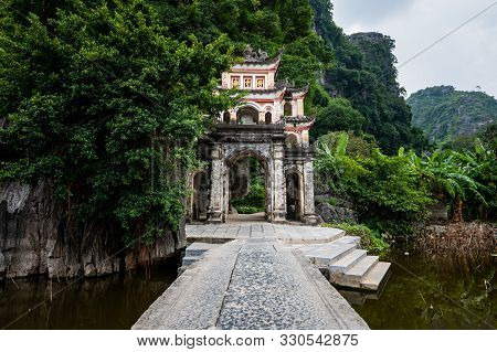 Beautiful Bich Dong Pagoda Entrance In Tam Coc, Ninh Binh, Northern Vietnam Shot In October 2019 On 