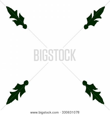 Ink Corner Ornament Rule Design. Stock Vector Illustration Isolated On White Background.