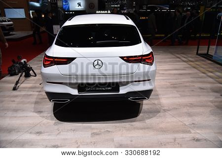 Geneva, Switzerland - March 06, 2019: Mercedes-benz Cla 250 Shooting Brake - Geneva International Mo