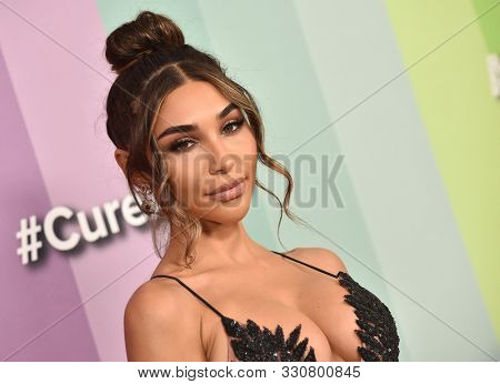 LOS ANGELES - OCT 10:  Chantel Jeffries arrives for the 2019 amFAR Gala on October 10, 2019 in Hollywood, CA                