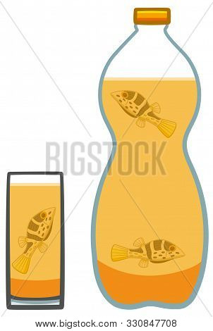 Valentins Sharpnose Puffer Fishes In Bottle And Glass With Soda