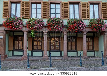 Kaysersberg, France, October 13, 2019 : Albert Schweitzer Museum In Kaysersberg. Kaysersberg Is Birt