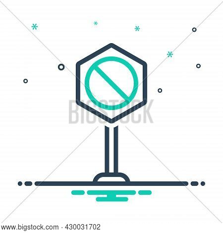 Mix Icon For Neither Forbidden Sign Not Not-at-all