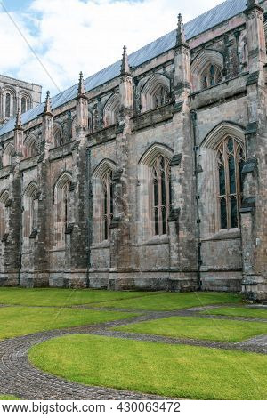 Winchester, United Kingdom, 10th August 2021:- A View Of Winchester Cathedral