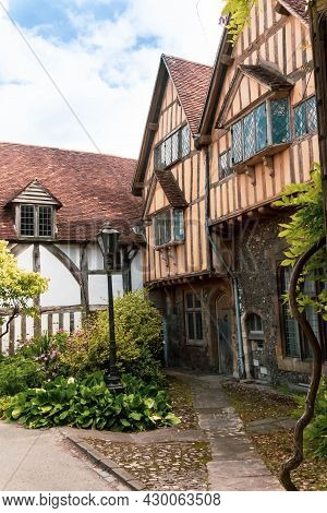 Winchester, United Kingdom, 10th August 2021:- Old Buildings In The City Of Winchester