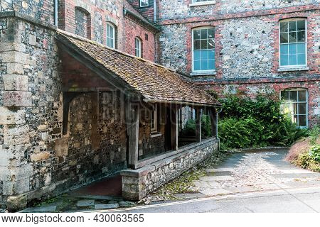 Winchester, United Kingdom, 10th August 2021:- Old Buildings In The City Of Winchester