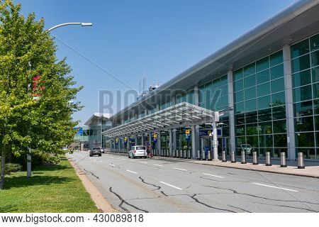Goffs, Nova Scotia, Canada - 13 August 2021: Halifax Stanfield International Airport Building