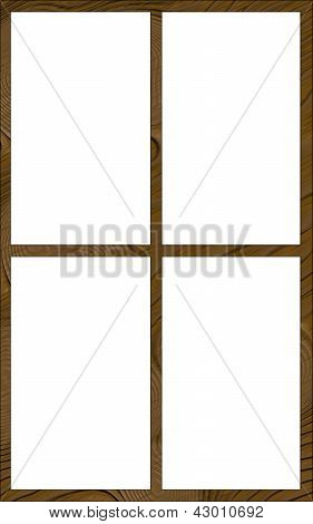 Geïsoleerde venster Frame 4N Contour