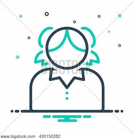Mix Icon For Teenager Adolescent Stripling Youth Minor Juvenile Girlish Girl
