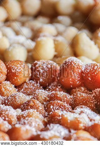Close Up Popular Bangladeshi Sweetmeats As Streetfood