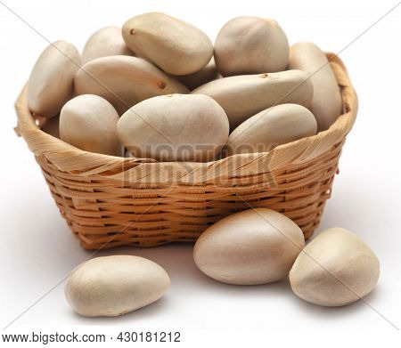 Edible Seeds Of Jackfruit In A Basket
