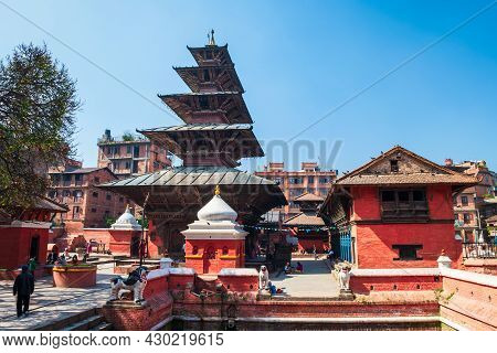 Hindu Temple At The Patan Durbar Square In Lalitpur Or Historically Patan City Near In Kathmandu In 