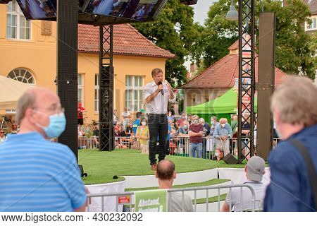 Election Campaign Tour Of The Green Party Germany With Robert Habeck For Parliament Election In Biel