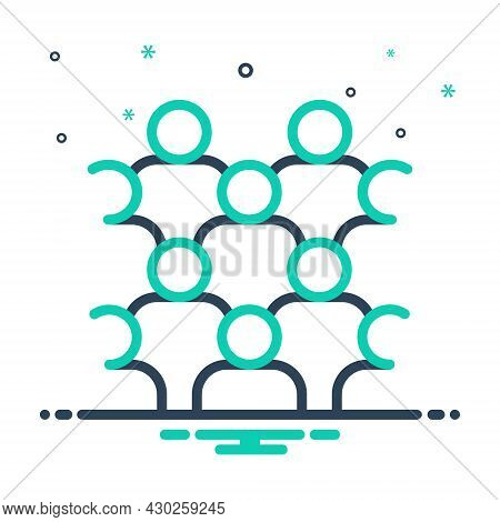 Mix Icon For Mass Collective Crowd Group Horde Mob Majority Throng