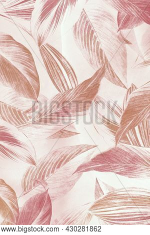 Abstract leaf patterned background design