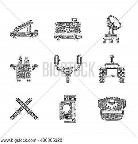 Set Aircraft Steering Helm, Passport With Ticket, Pilot Hat, Drone Remote Control, Marshalling Wands