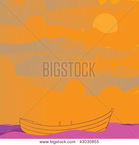 Barco e céu