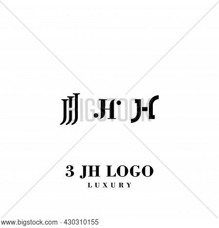 A Modern And Elegant Logo About The Letter Jh.
Eps 10, Vector.