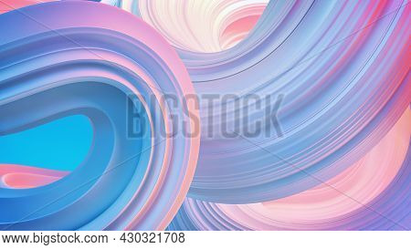 Abstract White Wave Background. 3d Redder Illustration.
