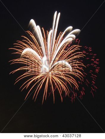 Fireworks White & Red