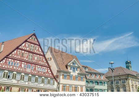 Esslingen pazar meydanında Am Neckar, Almanya